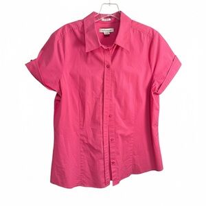 Liz Claiborne Vibrant Pink Stretch Top